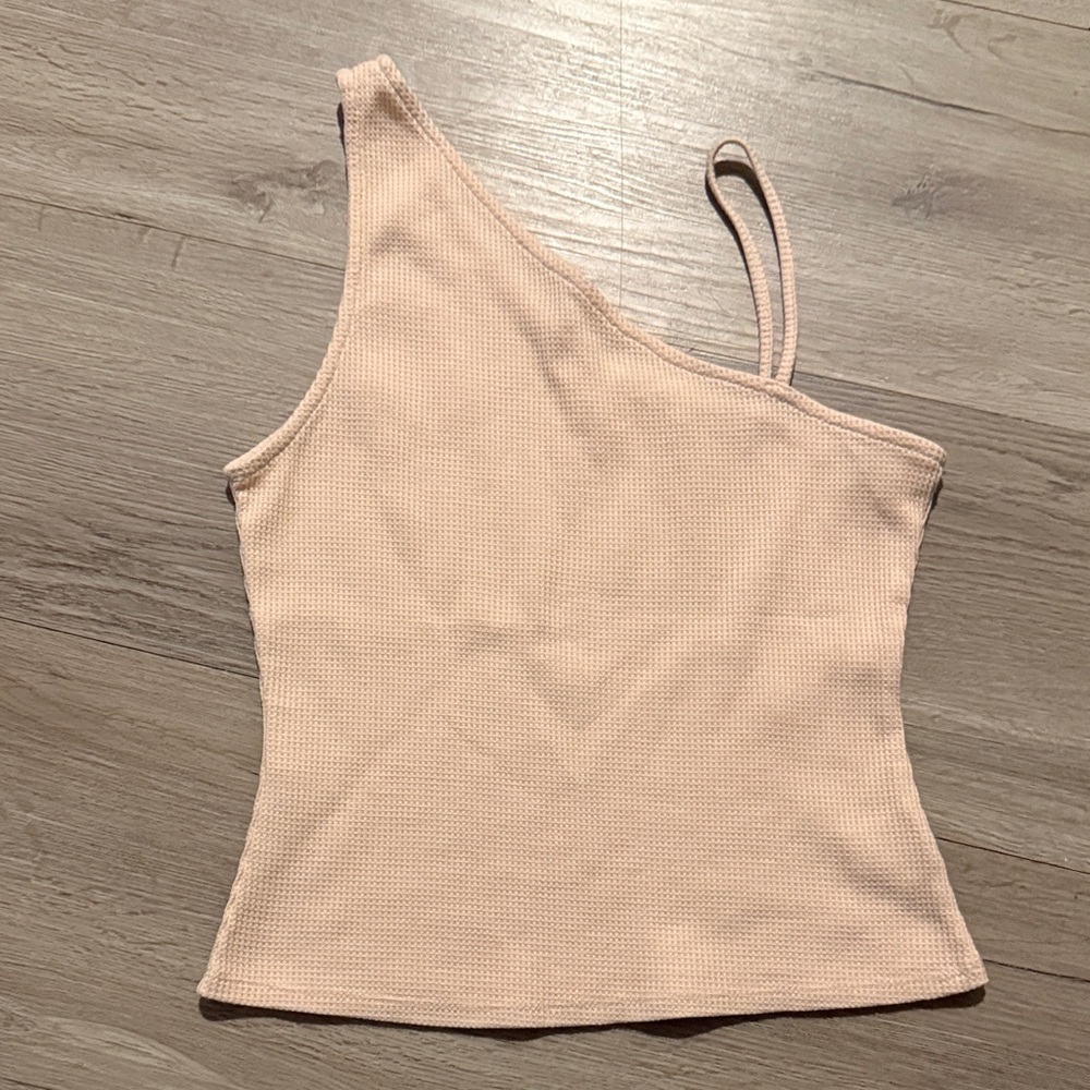 Promesa One-Shoulder Tan Camisole